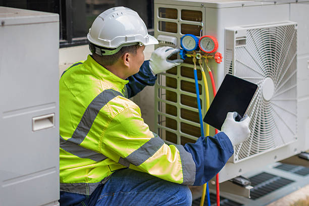 Professional Hvac technician working in Enon, VA